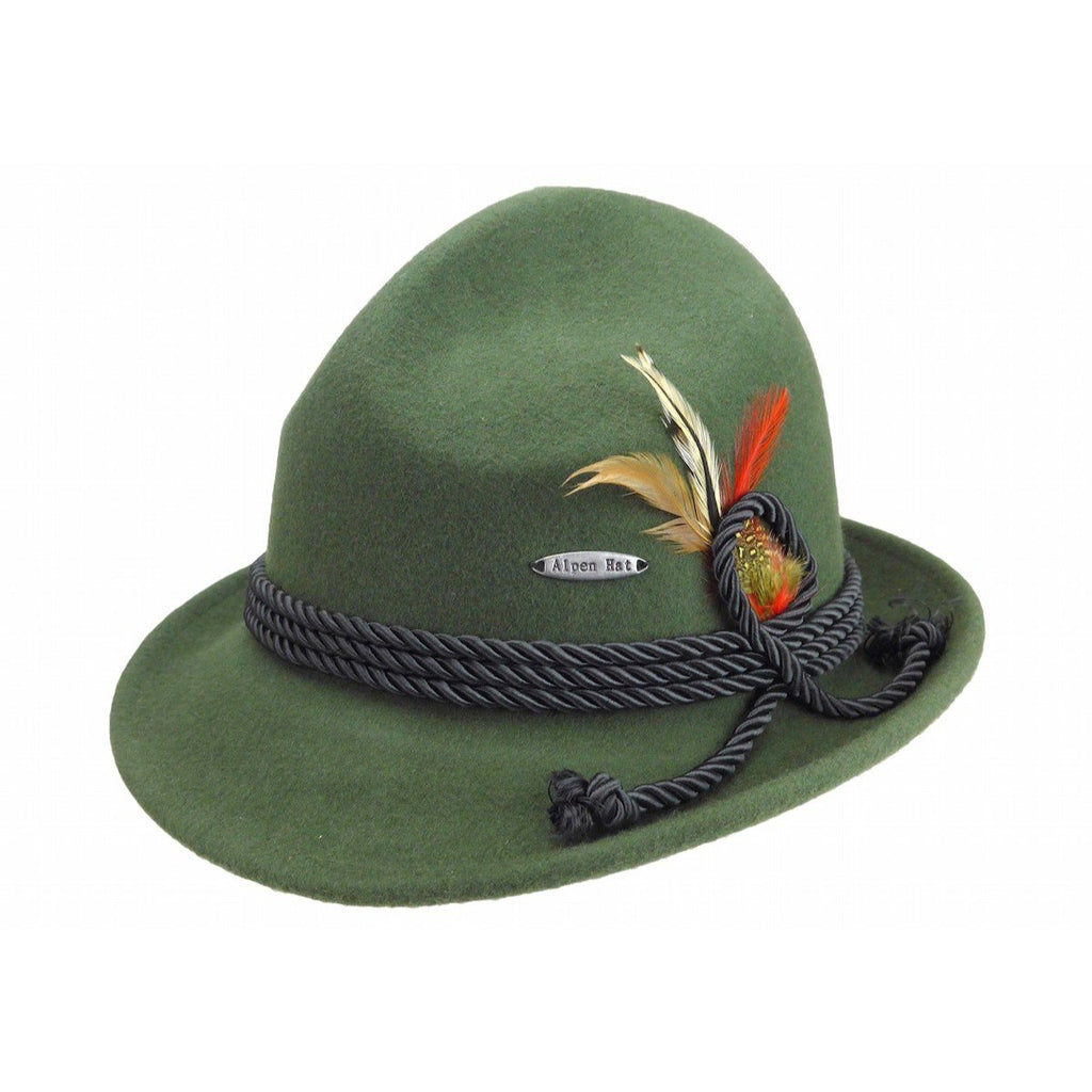 HAT:BAVARIAN GREEN 100% WOOL