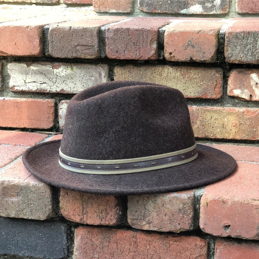 HAT:CLASSIC BROWN 100% WOOL