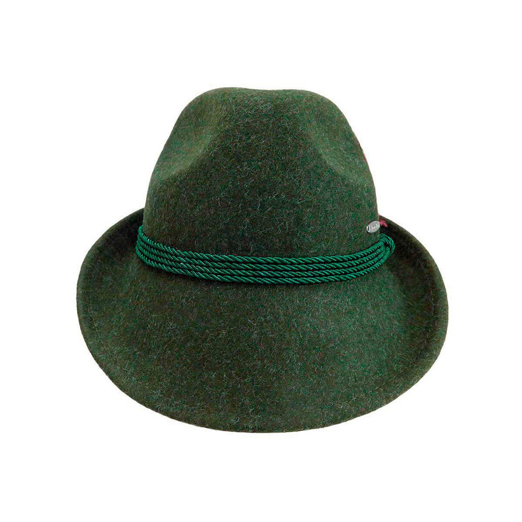 HAT:100% WOOL GREEN AUSTRIAN ROPE BAND