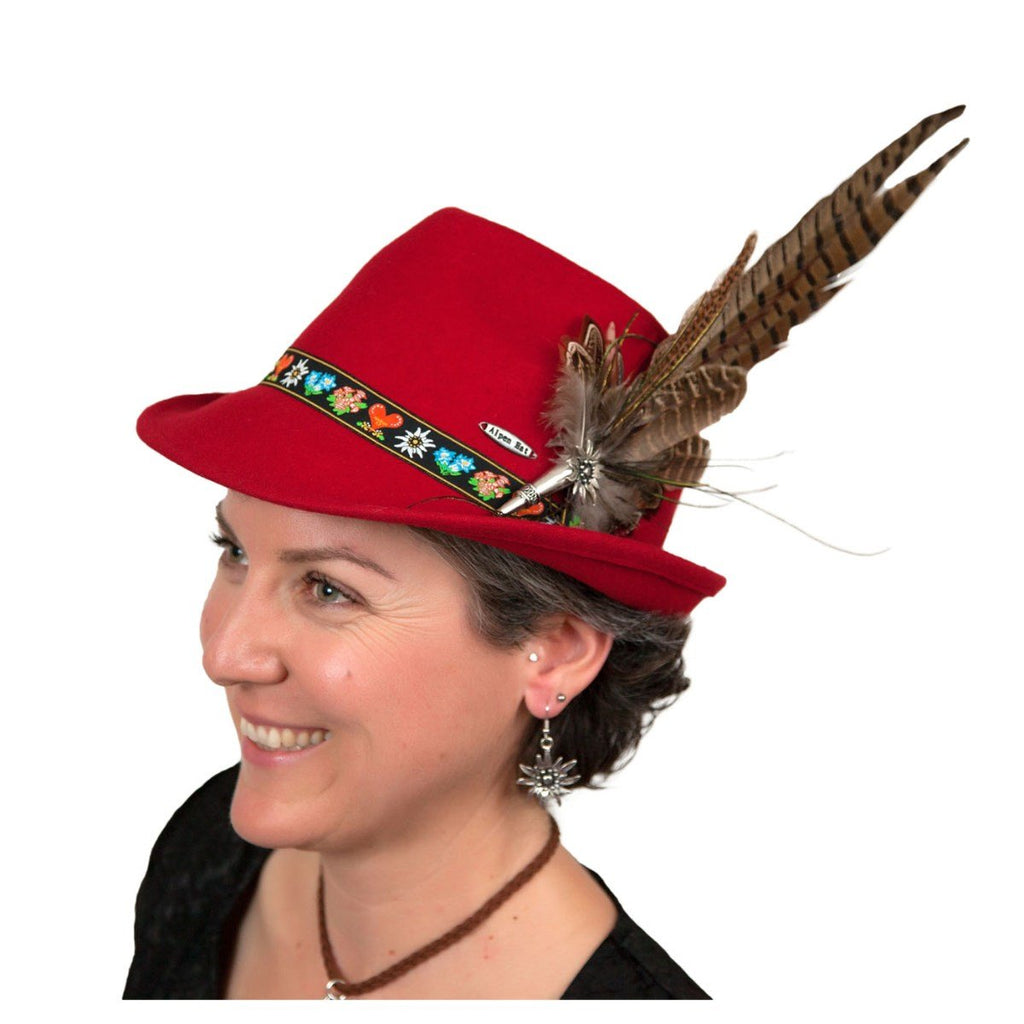 HP344: HAT PIN EDELWEISS & FEATHER: