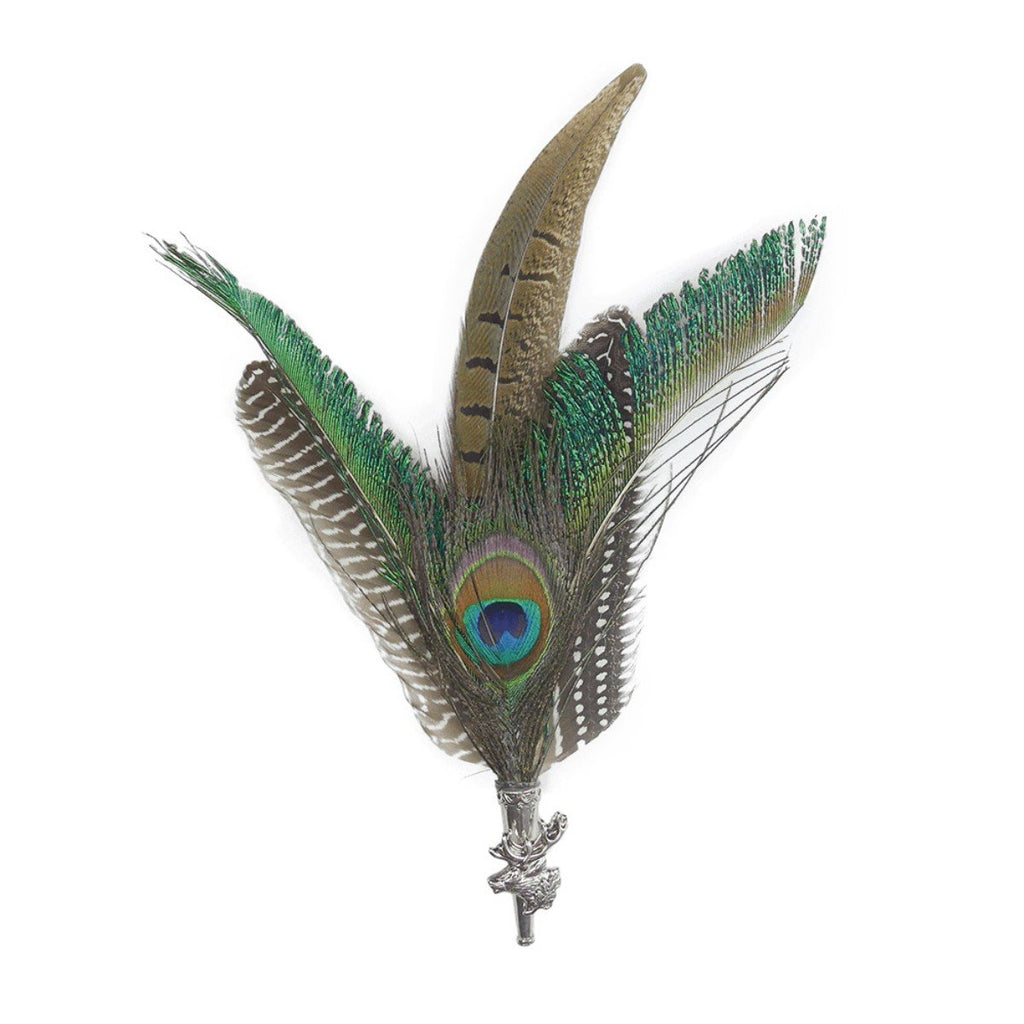 Peacock Feather Hat Pins
