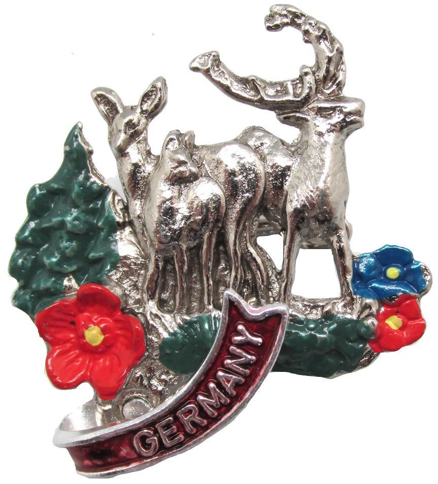Collectible Alpine Stags Deluxe German Hat Pin - CT-540, German, Hat Pins, Hats, New Products, NP Upload, Top-GRMN-B, Under $10, Yr-2015