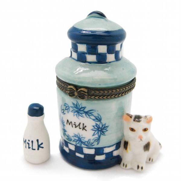 Blue and White Milk can Jewelry Boxes - Collectibles, Delft Blue, Dutch, Figurines, Hinge Boxes, Hinge Boxes-Dutch, Home & Garden, Jewelry Holders, Kids, Toys