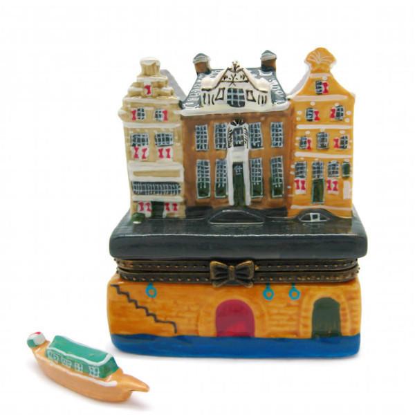 Canal Houses Jewelry Boxes - Collectibles, Dutch, Figurines, Hinge Boxes, Hinge Boxes-Dutch, Home & Garden, Jewelry Holders, Kids, Small, Toys