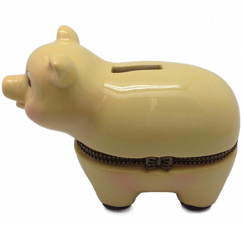 Children's Piggy Bank Jewelry Boxes - AN: Pigs, Animal, Collectibles, Figurines, General Gift, Hinge Boxes, Hinge Boxes-General, Home & Garden, Jewelry Holders, Kids, Nursery Rhyme, Toys