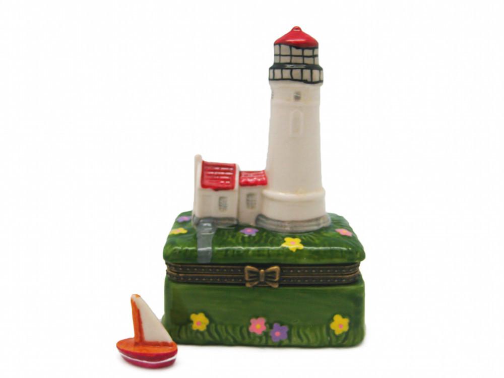 Red Lighthouse Jewelry Boxes - Collectibles, Figurines, General Gift, Hinge Boxes, Hinge Boxes-General, Home & Garden, Jewelry Holders, Kids, Toys