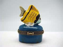 Yellow Fish Jewelry Boxes - Collectibles, Figurines, General Gift, Hinge Boxes, Hinge Boxes-General, Home & Garden, Jewelry Holders, Kids, Toys - 2 - 3 - 4