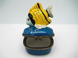 Yellow Fish Jewelry Boxes - Collectibles, Figurines, General Gift, Hinge Boxes, Hinge Boxes-General, Home & Garden, Jewelry Holders, Kids, Toys - 2
