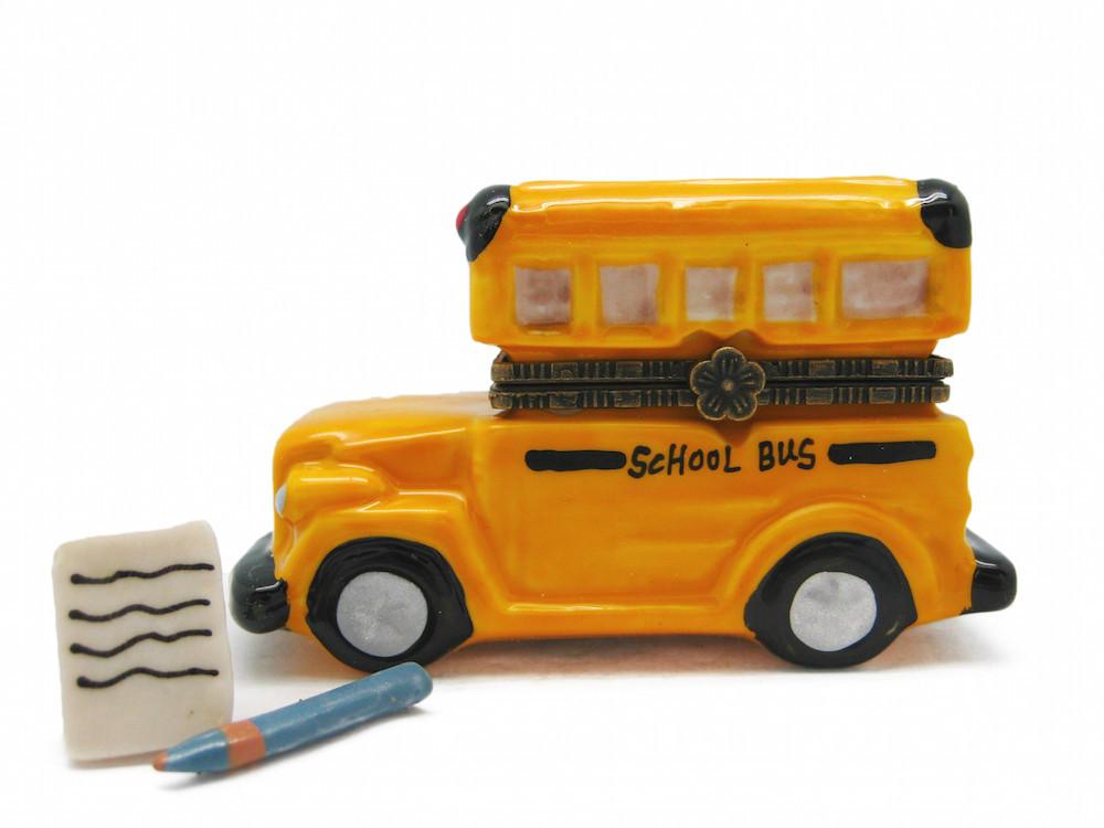 Small School bus Jewelry Boxes - Collectibles, Figurines, General Gift, Hinge Boxes, Hinge Boxes-General, Home & Garden, Jewelry Holders, Kids, PS-Party Favors, Toys