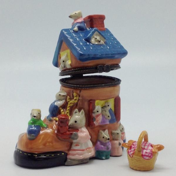 Children's Old Lady In Shoe Jewelry Boxes - Collectibles, Figurines, General Gift, Hinge Boxes, Hinge Boxes-General, Home & Garden, Jewelry Holders, Nursery Rhyme, Toys - 2