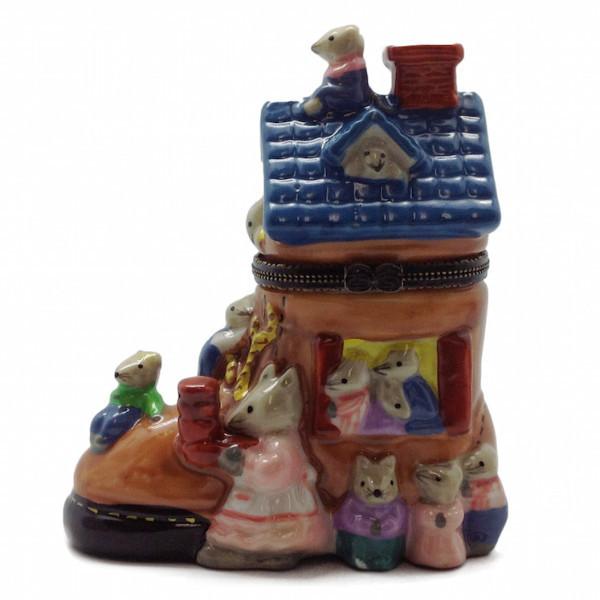 Children's Old Lady In Shoe Jewelry Boxes - Collectibles, Figurines, General Gift, Hinge Boxes, Hinge Boxes-General, Home & Garden, Jewelry Holders, Nursery Rhyme, Toys