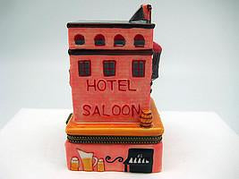 Western Saloon and Hotel Treasure Boxes - Collectibles, Figurines, General Gift, Hinge Boxes, Hinge Boxes-Western, Home & Garden, Jewelry Holders, Kids, Toys, Western - 2 - 3 - 4