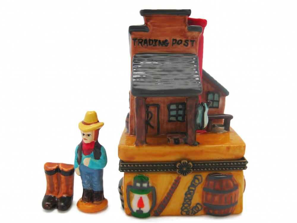 Western Trading Post Treasure Boxes - Collectibles, Figurines, General Gift, Hinge Boxes, Hinge Boxes-Western, Home & Garden, Jewelry Holders, Kids, Toys, Western