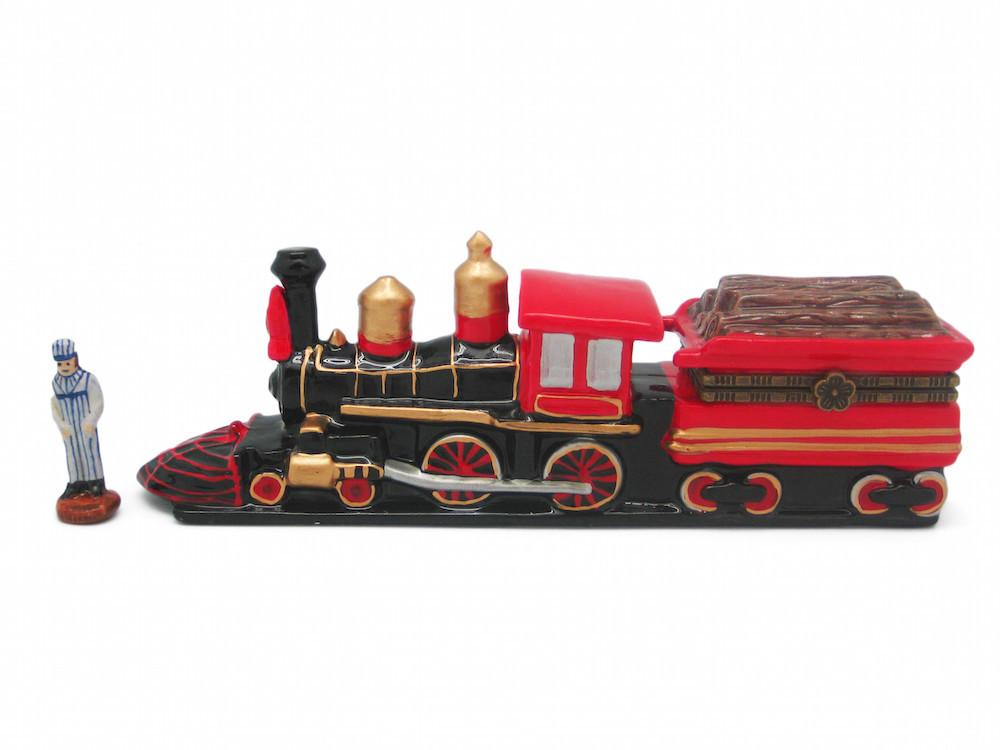 Train Collectibles American Wooden Fuel Hinge Box - Collectibles, Figurines, General Gift, Hinge Boxes, Hinge Boxes-Western, Home & Garden, Jewelry Holders, Kids, Toys, Train, Western