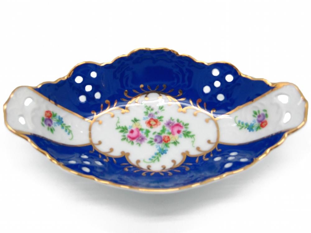 Victorian Antique Dish Jewelry Box Royal Blue - OktoberfestHaus.com