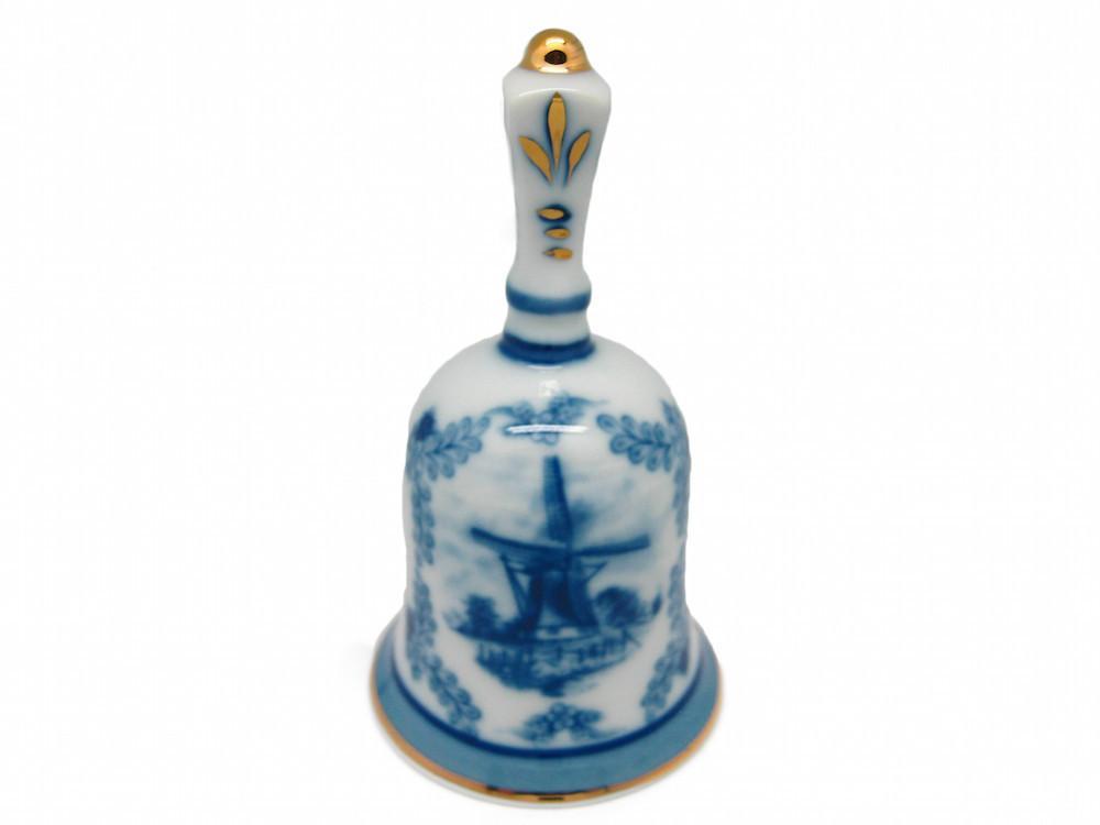 Victorian Antique Bell Jewelry Box Delft Blue - Antique Red, Ceramics-Victorian Boxes, Collectibles, Decorations, Delft Blue, Deluxe Gold, General Gift, Home & Garden, Jewelry Holders, Royal Blue, s, Toys, Victorian