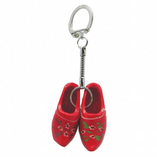 Danish Clog Key Chain - Apparel & Accessories, Blue, Collectibles, Color, CT-551, CT-600, Danish, Decorations, Dutch, Key Chains, Netherlands, PS-Party Favors, PS-Party Favors Dutch, Red, Toys, wood, Wooden Shoes-Key Chains