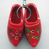 Danish Clog Key Chain - Apparel & Accessories, Blue, Collectibles, Color, CT-551, CT-600, Danish, Decorations, Dutch, Key Chains, Netherlands, PS-Party Favors, PS-Party Favors Dutch, Red, Toys, wood, Wooden Shoes-Key Chains - 2 - 3