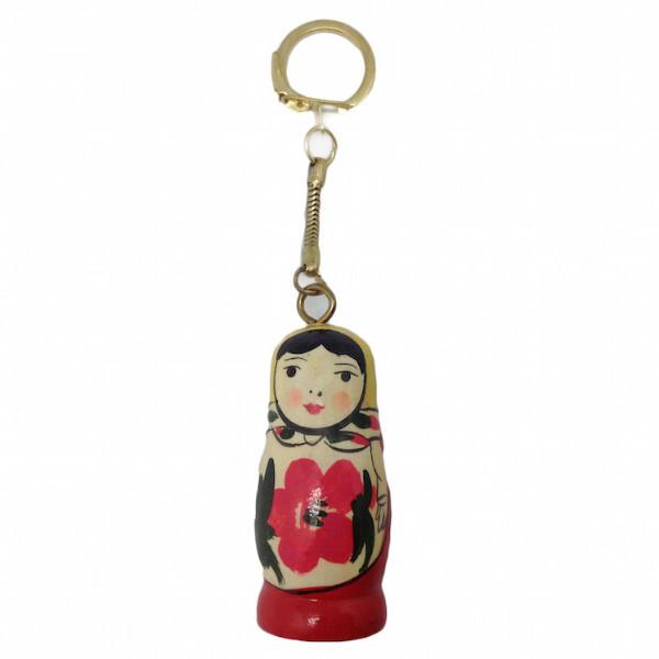 Wooden Russian Doll Wooden Key Chain - Apparel & Accessories, Below $10, Collectibles, Ethnic Dolls, Key Chains, PS-Party Favors, Russian, Toys, wood