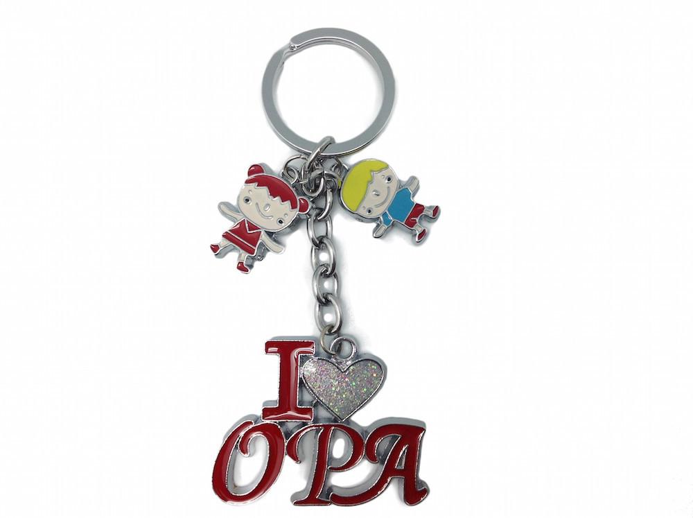 German Opa Gift Idea Key Chain  inchesI Love Opa inches - Apparel & Accessories, Collectibles, CT-100, CT-102, Dutch, german, Germany, Key Chains, Key Chains-German, Opa, PS-Party Favors, SY: I Love Opa, Toys