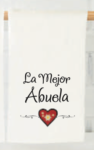 Kitchen Towel: La Mejor Abuela/Heart