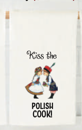 Kitchen Towel: Kiss the Polish Cook