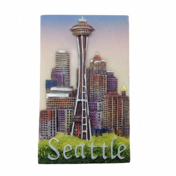Seattle Souvenir Seattle Needle Magnet - Cities & States, Collectibles, General Gift, Home & Garden, Kitchen Magnets, Magnets-Refrigerator, PS-Party Favors, Seattle, Top-GNRL-B