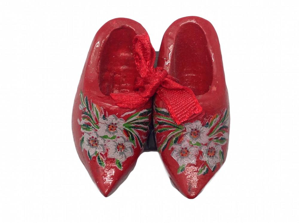 Unique Magnet Dutch Clogs Red 1.75 inches - Below $10, Collectibles, CT-600, Decorations, Dutch, Home & Garden, Kitchen Magnets, Magnets-Refrigerator, PS-Party Favors, PS-Party Favors Dutch