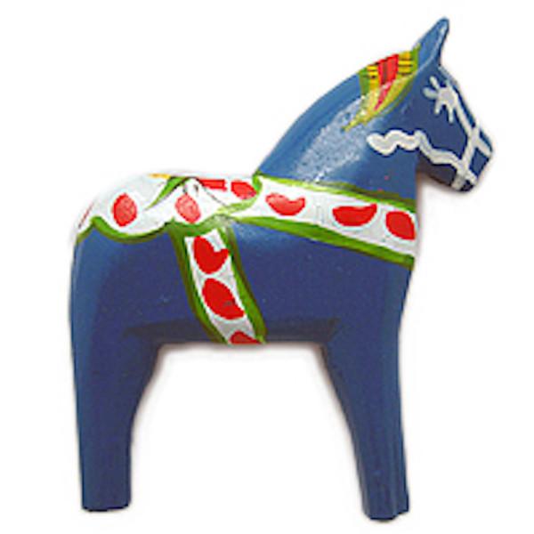 Sweden Horse Light Blue Magnet - Below $10, Blue, Collectibles, Color, CT-150, Dala Horse, Dala Horse Blue, Dala Horse-Magnets, Decorations, Home & Garden, Kitchen Magnets, Light-Blue, Magnets-Refrigerator, PS-Party Favors, swedish