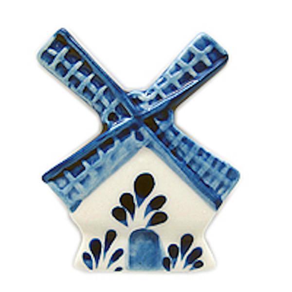 Dutch Souvenir Magnets Delft Blue Windmill - Collectibles, Delft Blue, Dutch, Home & Garden, Kitchen Magnets, Magnets-Delft, Magnets-Dutch, Magnets-Refrigerator, PS-Party Favors, PS-Party Favors Dutch, Windmills