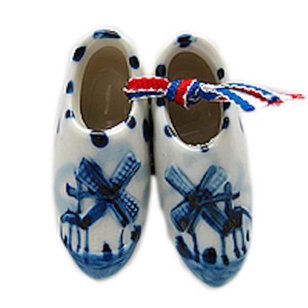 Embossed Clogs Dutch Shoes Gift Magnet - Ceramics, Collectibles, Delft Blue, Dutch, Home & Garden, Kitchen Magnets, Magnets-Delft, Magnets-Dutch, Magnets-Refrigerator, Netherlands, PS-Party Favors, PS-Party Favors Dutch, shoes, Top-DTCH-B, Wooden Shoe-Ceramic