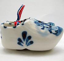 Embossed Clogs Dutch Shoes Gift Magnet - Ceramics, Collectibles, Delft Blue, Dutch, Home & Garden, Kitchen Magnets, Magnets-Delft, Magnets-Dutch, Magnets-Refrigerator, Netherlands, PS-Party Favors, PS-Party Favors Dutch, shoes, Top-DTCH-B, Wooden Shoe-Ceramic - 2