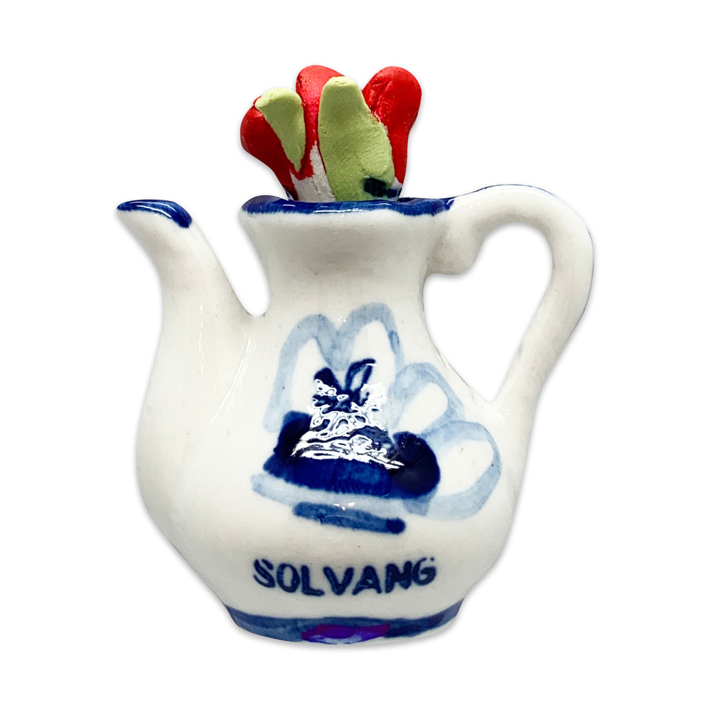 M353S: MAGNET:PITCHER W/ TULIPS/SOLV