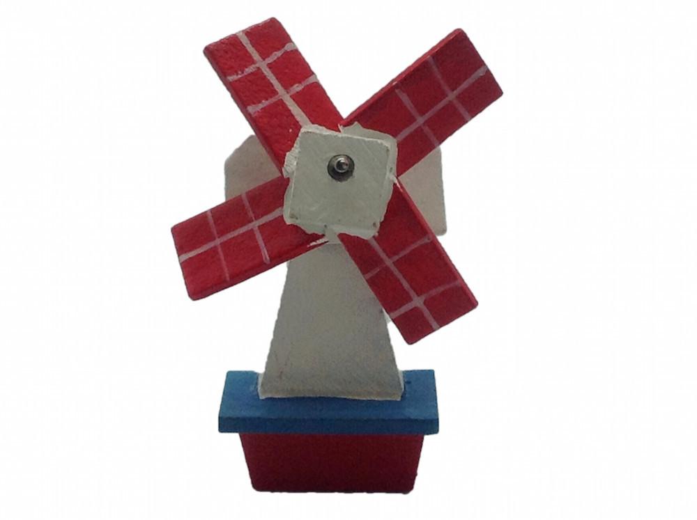 Wooden Windmill Magnet Holland - Blue, Collectibles, Color, Decorations, Dutch, Green, Home & Garden, Kitchen Magnets, Magnets-Dutch, Magnets-Refrigerator, Natural, PS-Party Favors, PS-Party Favors Dutch, Red, Windmills, wood - 2 - 3