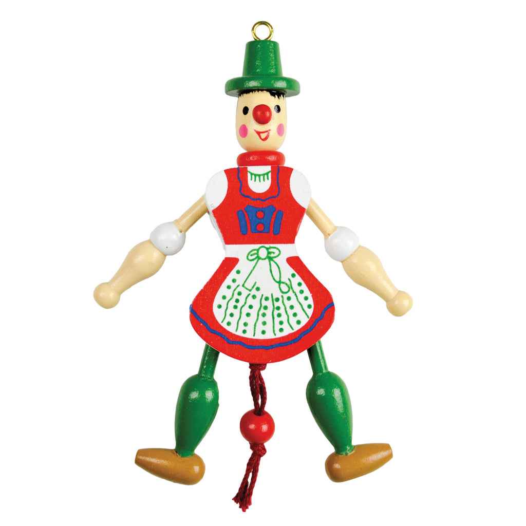 German Gift Jumping Jack Toy Refrigerator Magnet Girl - Collectibles, CT-520, German, Germany, Home & Garden, Jumping Jacks, Kitchen Magnets, Magnets-German, Magnets-Refrigerator, PS- Oktoberfest Party Favors, PS-Party Favors, PS-Party Favors German, Top-GRMN-B