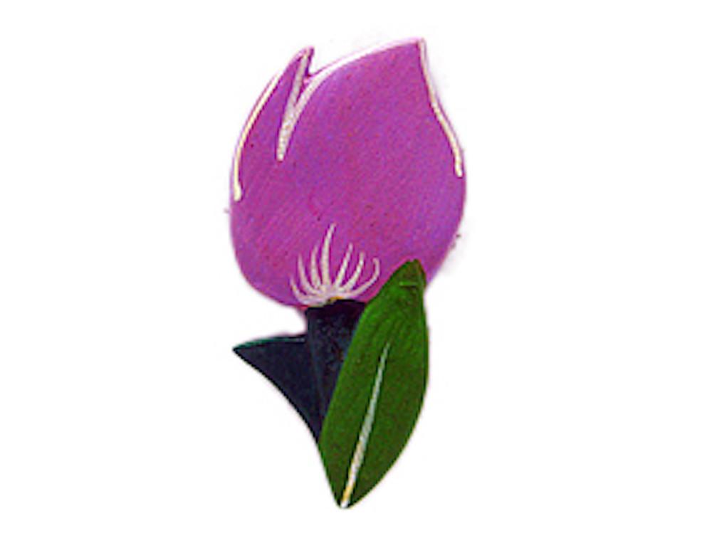 Violet Tulips Gifts Refrigerator Magnet - Collectibles, Decorations, Dutch, Home & Garden, Kitchen Magnets, Magnets-Dutch, Magnets-Refrigerator, PS-Party Favors, PS-Party Favors Dutch, Red, Top-DTCH-A, Tulips, Violet, Yellow