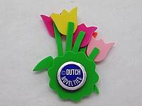 Dutch Tulip Refrigerator Magnet Tulip Bouquet - Collectibles, Dutch, Home & Garden, Kitchen Magnets, Magnets-Dutch, Magnets-Refrigerator, PS-Party Favors, PS-Party Favors Dutch, Tulips - 2