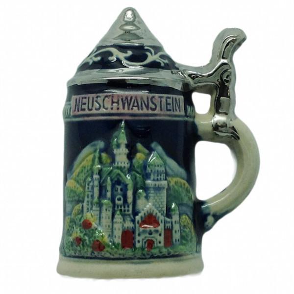 German Stein Magnet Ludwig Castle - Beer Stein-Magnets, Collectibles, CT-520, German, Germany, Home & Garden, Kitchen Magnets, Ludwigs Castle, Magnet-Stein, Magnets-German, Magnets-Refrigerator, PS- Oktoberfest Party Favors, PS-Party Favors, PS-Party Favors German