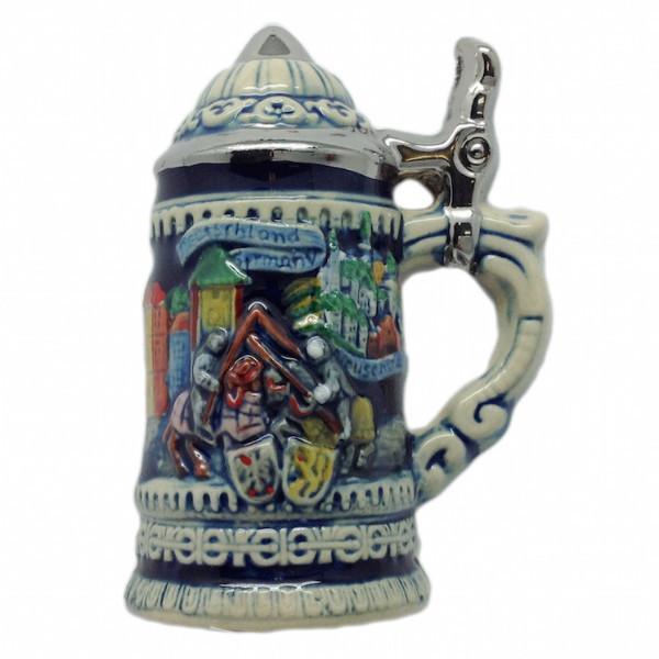 German Stein Magnet Germany Scene - Beer Stein-Magnets, Collectibles, CT-520, German, Germany, Home & Garden, Kitchen Magnets, Magnet-Stein, Magnets-German, Magnets-Refrigerator, PS- Oktoberfest Party Favors, PS-Party Favors, PS-Party Favors German, Top-GRMN-B