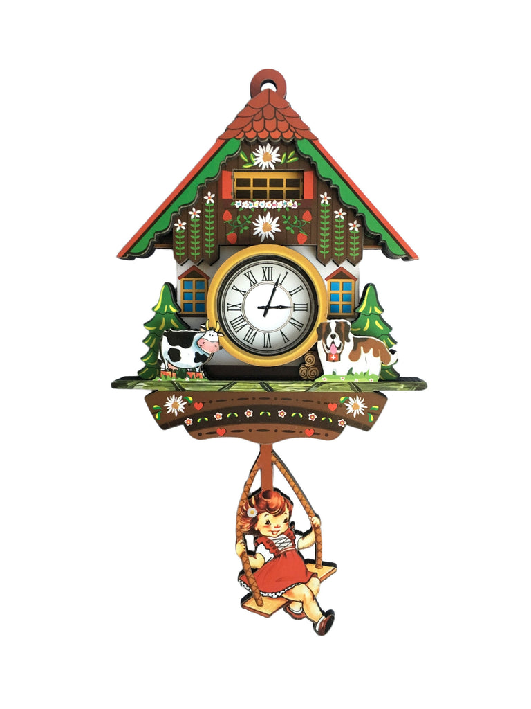 German Girl & Dog Cuckoo Clock Decorative Kitchen Magnet - Collectibles, CT-520, CT-525, German, Germany, Home & Garden, Kitchen Magnets, Magnet Swing, Magnets-German, Magnets-Refrigerator, New Products, NP Upload, PS-Party Favors, Yr-2017
