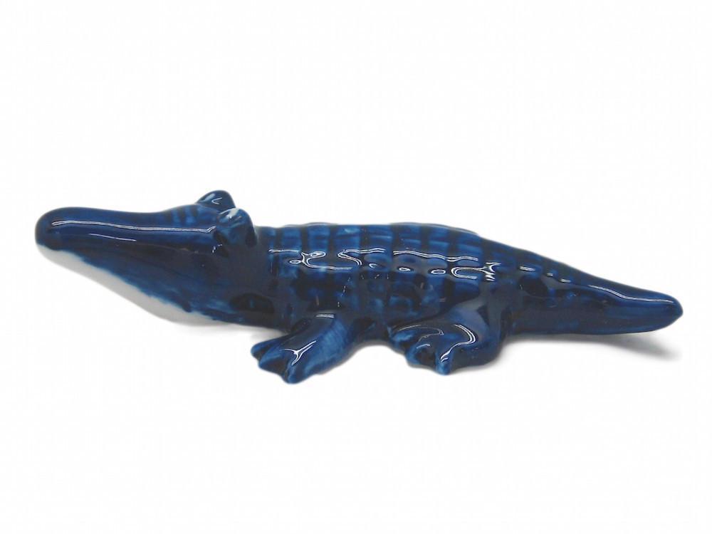 Ceramic Porcelain Delft Blue Alligator - Animal, Collectibles, Delft Blue, Dutch, Figurines, General Gift, Home & Garden, Miniatures, Miniatures-Dutch, PS-Party Favors, Top-GNRL-B