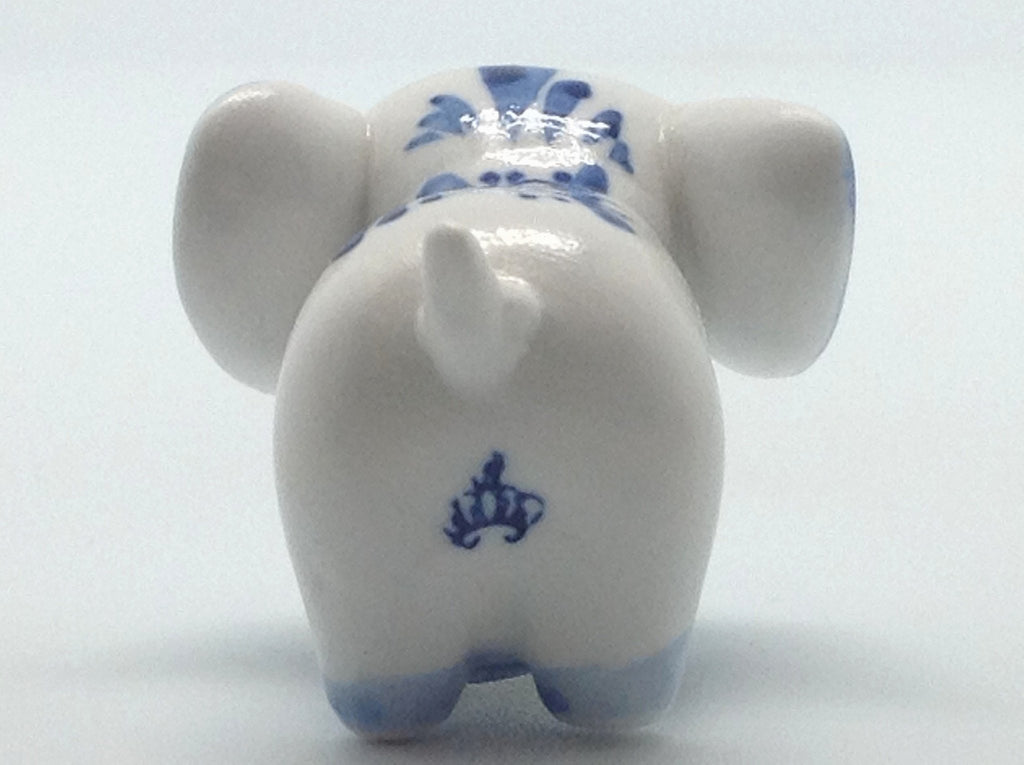 Ceramic Porcelain Delft Blue Elephant - Animal, Collectibles, Delft Blue, Dutch, Figurines, General Gift, Home & Garden, Miniatures, Miniatures-Dutch, PS-Party Favors, Top-GNRL-B - 2 - 3 - 4 - 5