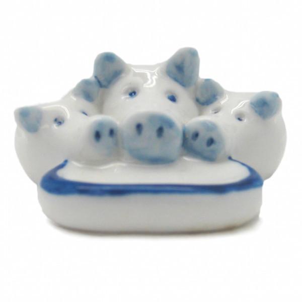 Animals Miniatures Porcelain Delft Blue Pig - AN: Pigs, Animal, Blue, Collectibles, Color, Decorations, Delft Blue, Dutch, Figurines, General Gift, Home & Garden, Miniatures, PS-Party Favors