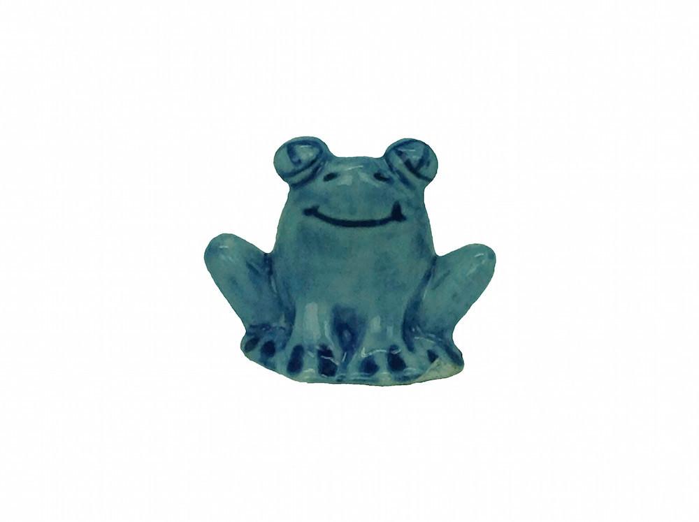 Miniature Ceramic Frog Blue - Animal, Blue, Collectibles, Color, Decorations, Delft Blue, Dutch, Figurines, General Gift, Home & Garden, Miniatures, PS-Party Favors, Top-GNRL-B