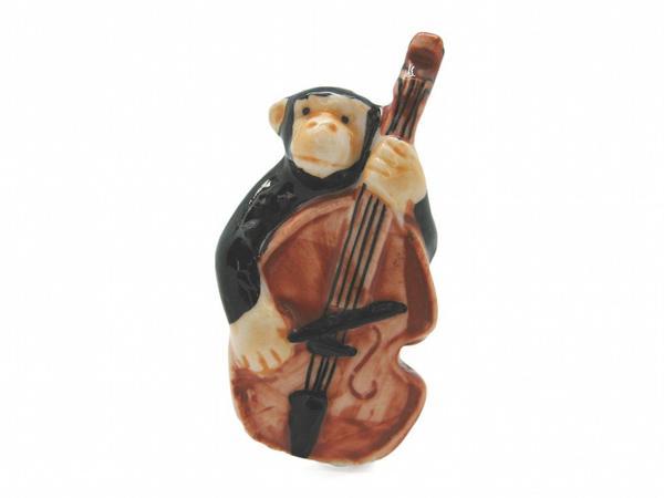 Miniature Musical Monkey Playing The Bass - OktoberfestHaus.com