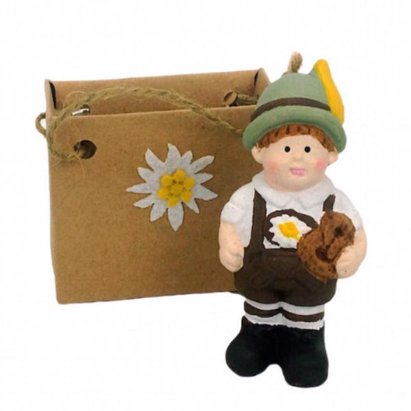 Mini German Boy Ceramic Ornamental - Collectibles, Decorations, Figurines, German, Germany, Home & Garden, Miniatures, Miniatures-German, PS-Party Favors