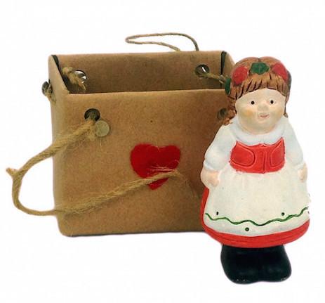 Polish Girl Collectible Miniature - Below $10, Collectibles, Decorations, Figurines, Home & Garden, Miniatures, Miniatures-Polish, Polish, PS-Party Favors