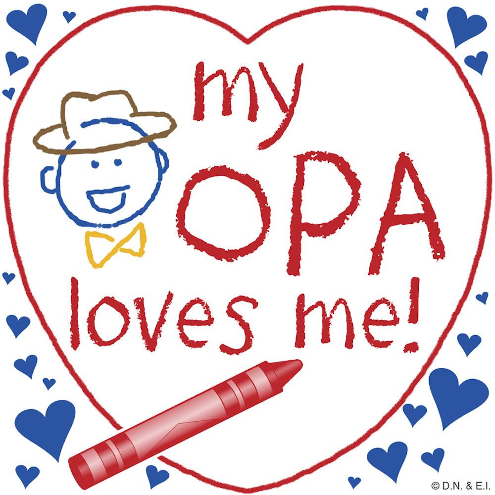 German Magnet  inchesMy Opa Loves Me inches - Collectibles, CT-100, CT-102, CT-210, CT-220, German, Germany, Home & Garden, Kitchen Magnets, Magnet Tiles, Magnet Tiles-German, Magnets-German, Magnets-Refrigerator, Opa, PS-Party Favors, SY: My Opa Loves Me
