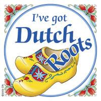 Dutch Souvenirs Magnet Tile Dutch Roots - Collectibles, CT-210, Dutch, Home & Garden, Kitchen Decorations, Kitchen Magnets, Magnet Tiles, Magnet Tiles-Dutch, Magnets-Dutch, Magnets-Refrigerator, PS-Party Favors, PS-Party Favors Dutch, SY: Roots Dutch, Top-DTCH-B, Wooden Shoes