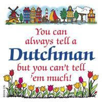 Dutch Souvenirs Magnet Tile Tell Dutchman - Collectibles, CT-210, Dutch, Home & Garden, Kitchen Magnets, Magnet Tiles, Magnet Tiles-Dutch, Magnets-Dutch, Magnets-Refrigerator, PS-Party Favors, SY: Tell a Dutchman